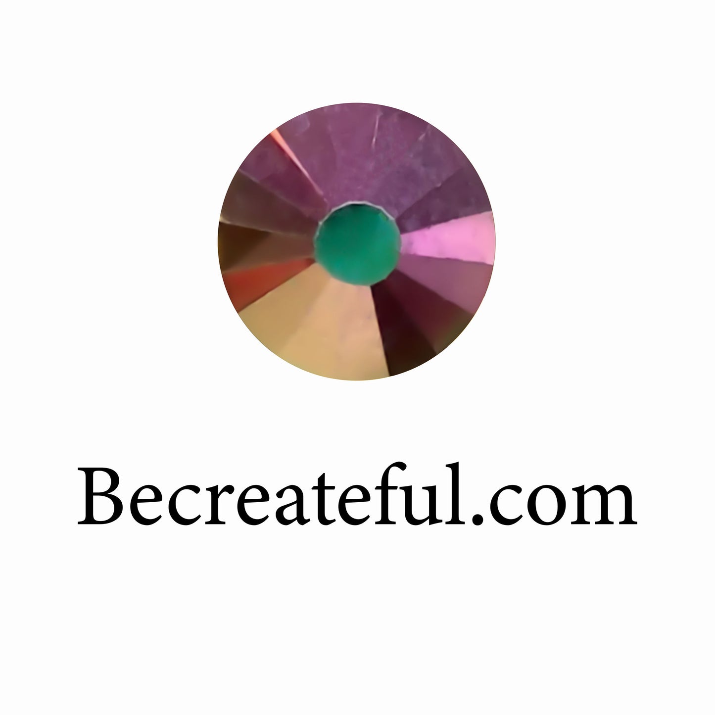 Flatback Foil Rainbow Gold Glass Rhinestones - Flatback Rhinestones