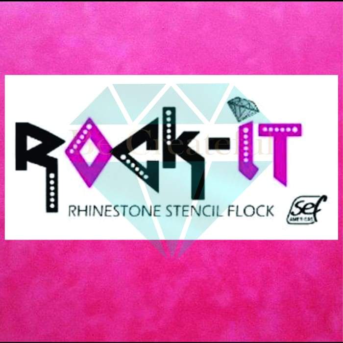 Be Createful - Rock-It Rhinestone Flock Template Material 12 inches wide