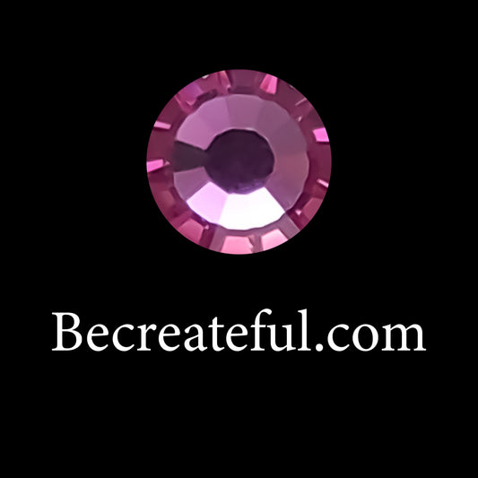 DMC Rose Glass Hotfix Rhinestones - DMC Hotfix Rhinestones