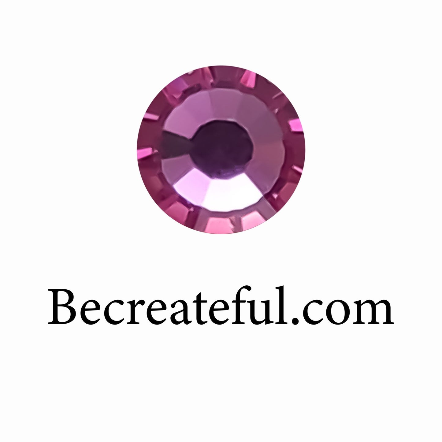 DMC Rose Glass Hotfix Rhinestones - DMC Hotfix Rhinestones