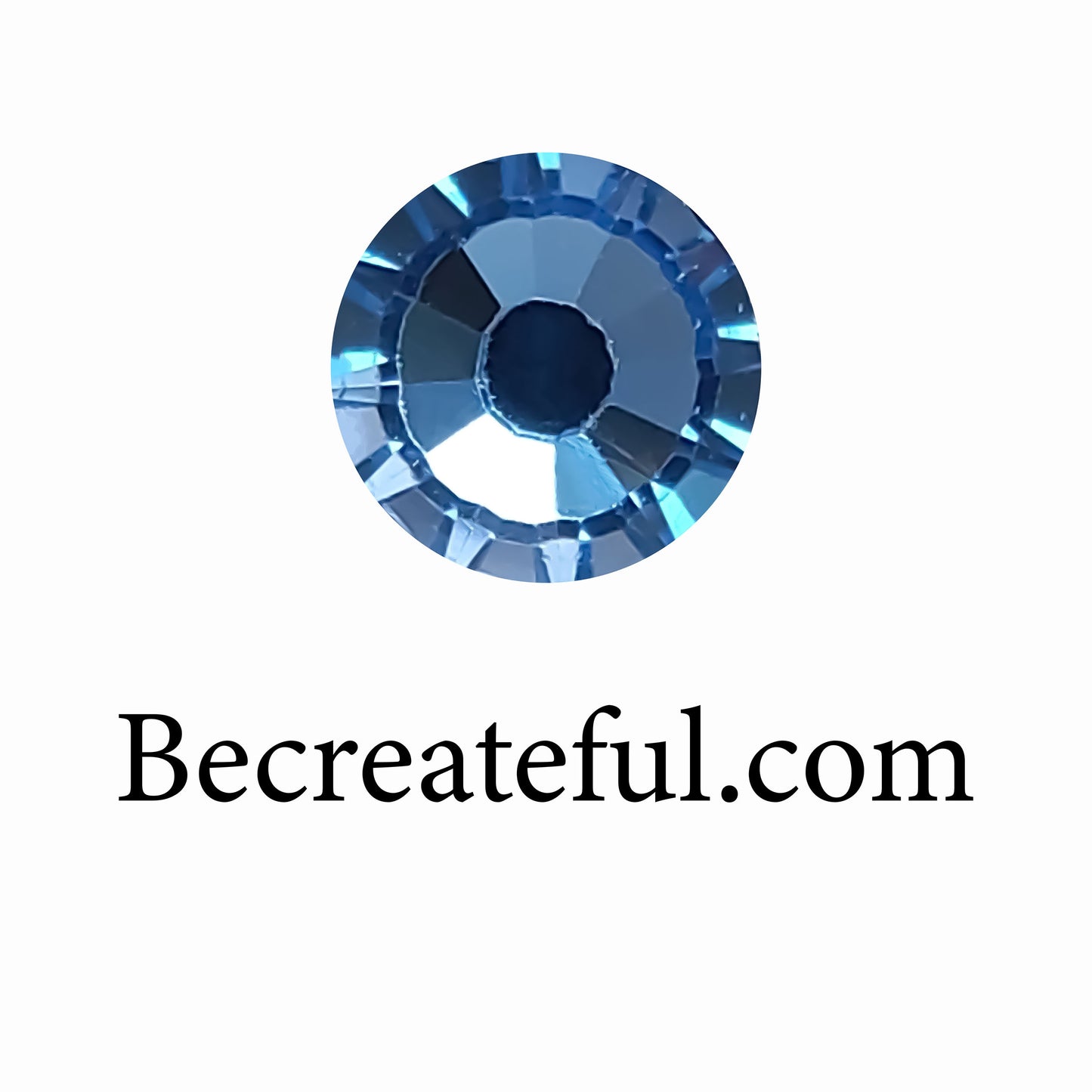 DMC Lt. Sapphire Glass Hotfix Rhinestones - Be Createful, Beautiful Rhinestones at wholesale prices.