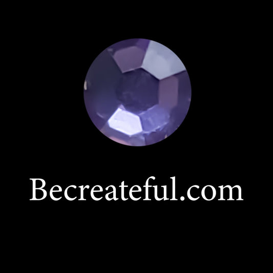 DMC Tanzanite Glass Hotfix Rhinestones - Be Createful, Beautiful Rhinestones at wholesale prices.