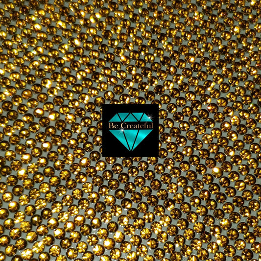 Hotfix Topaz Glass Rhinestone Sheets