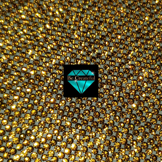 Hotfix Topaz Glass Rhinestone Sheets