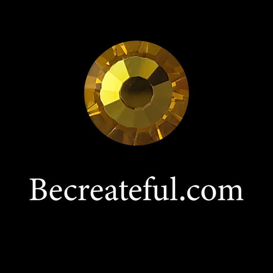 DMC Topaz Glass Hotfix Rhinestones - Be Createful, Hotfix Rhinestone wholesale prices.