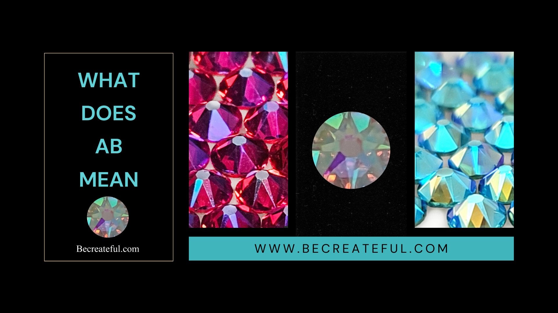 What Does AB Rhinestone Mean? Aurora Borealis Crystal Guide – Be Createful