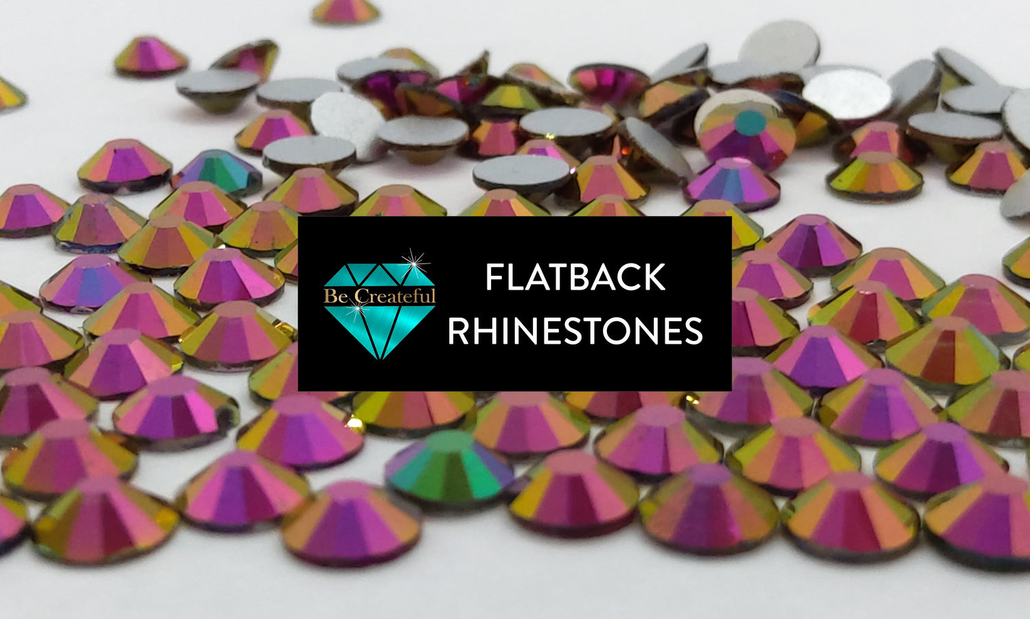 Multi-Size Neon Light Pink Flatback Rhinestones - Rhinestone Supplier – Be  Createful