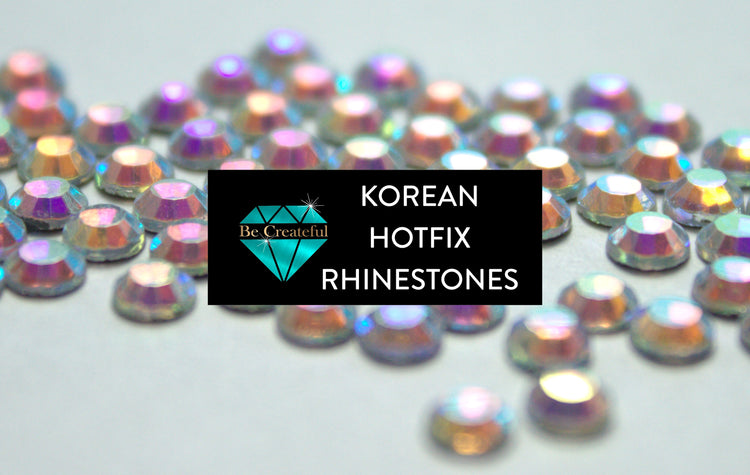 Korean glass rhinestones are very popular due to their quality and price. Low lead rhinestones and stable in size and shape.