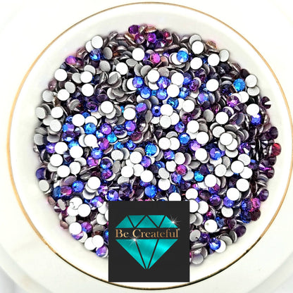 BULK Purple Majesty Glass FLATBACK Rhinestones