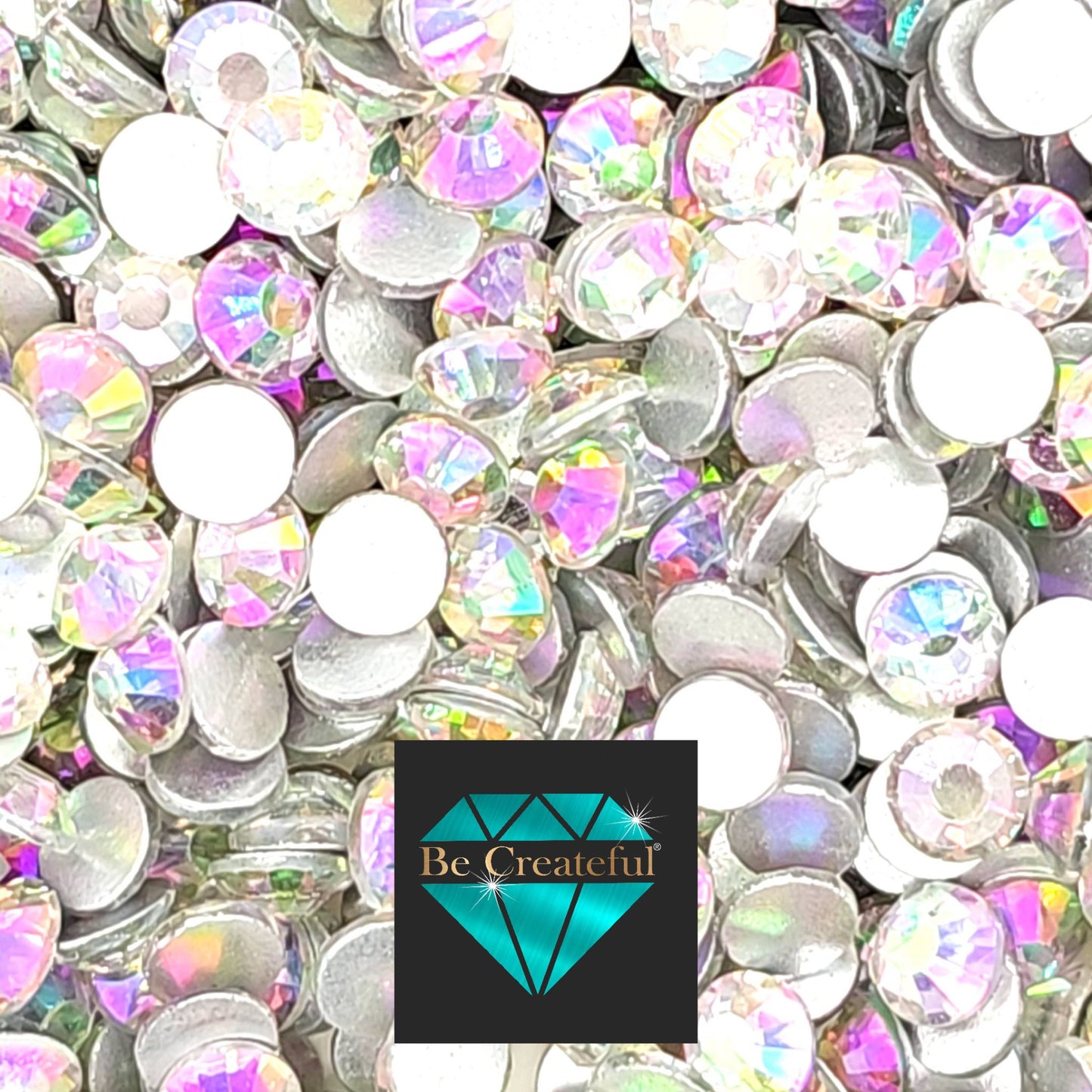 Multi-Size Confetti Flatback Rhinestones