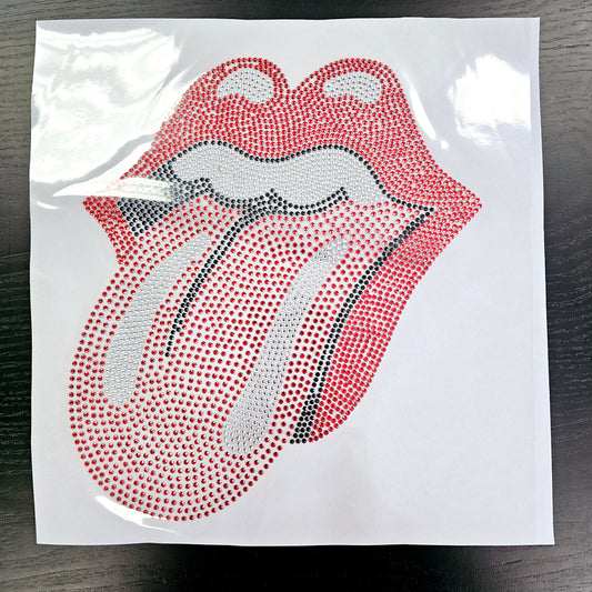 Clearance Rolling Stones Lips and Tongue Rhinestone Transfer