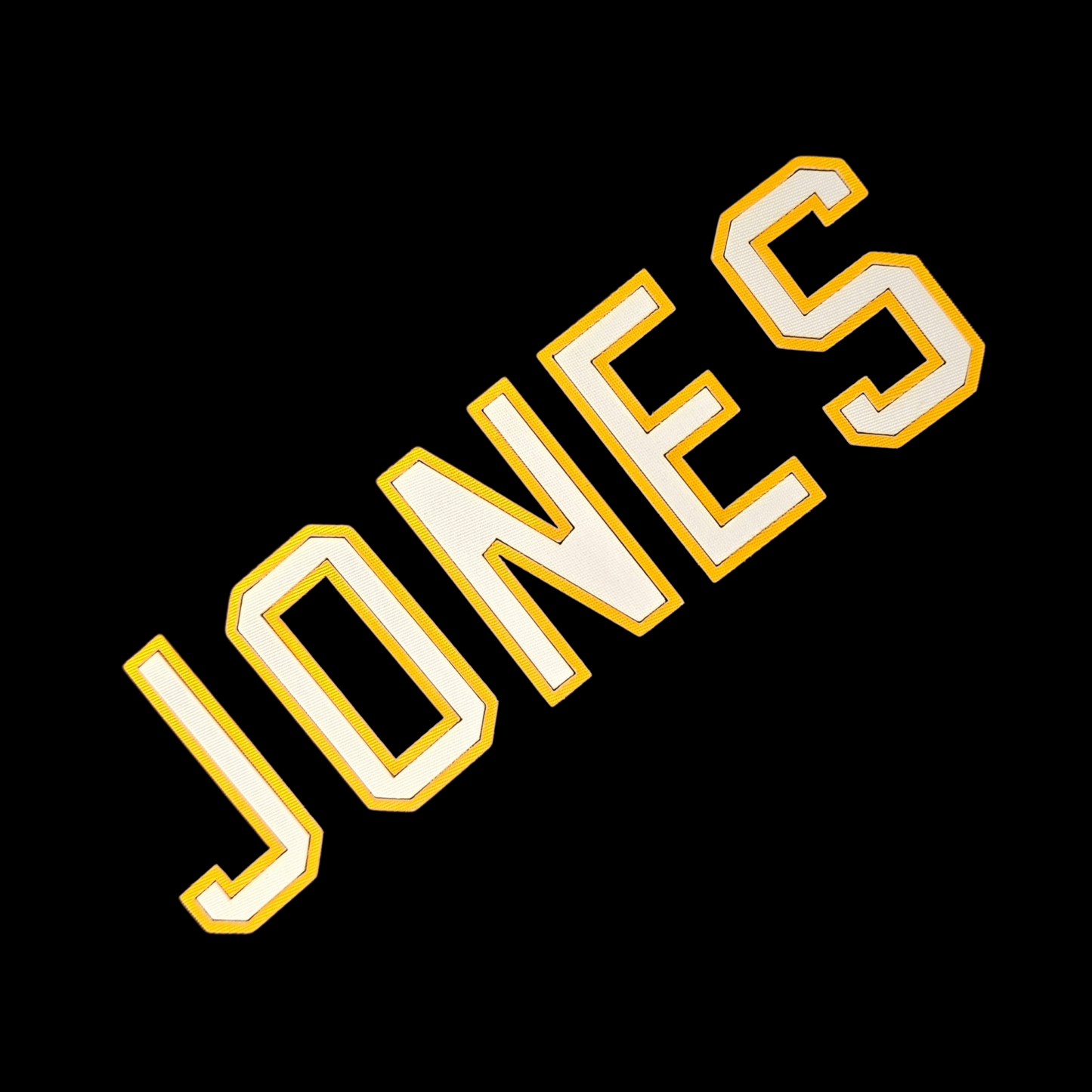 2.2" Varsity Twill and Rhinestone Letters - Iron On Patch