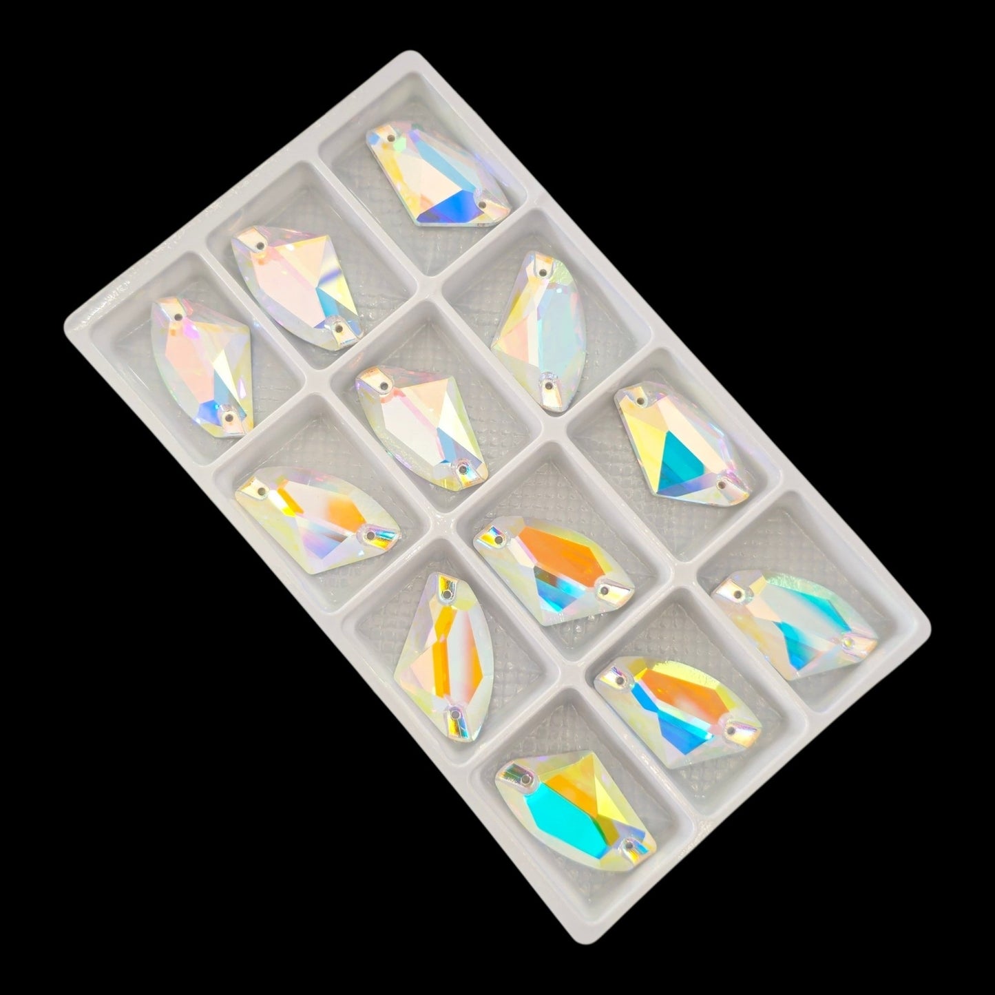 Crystal AB Galactic SHAPED Sew On Rhinestone
