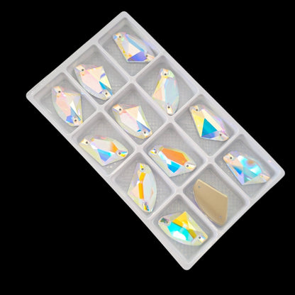 Crystal AB Galactic SHAPED Sew On Rhinestone