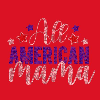All American Mama on Red