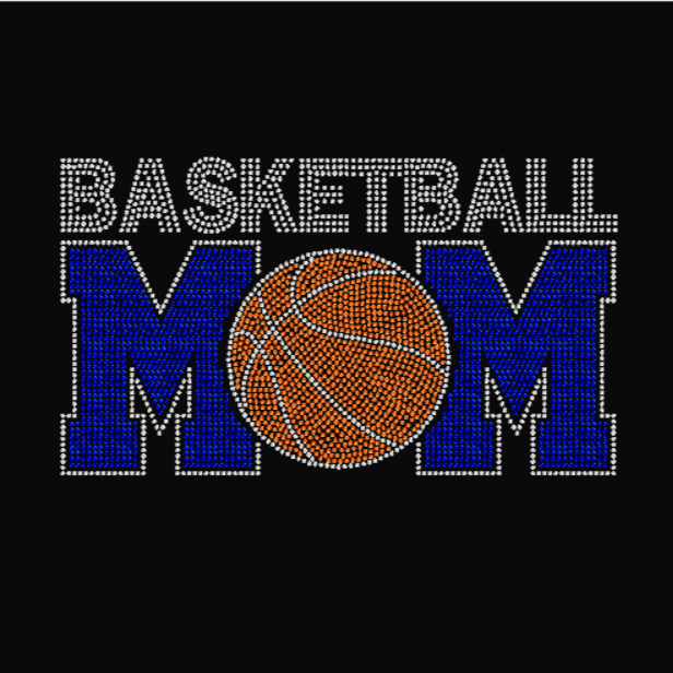 Basketball Mom in blue