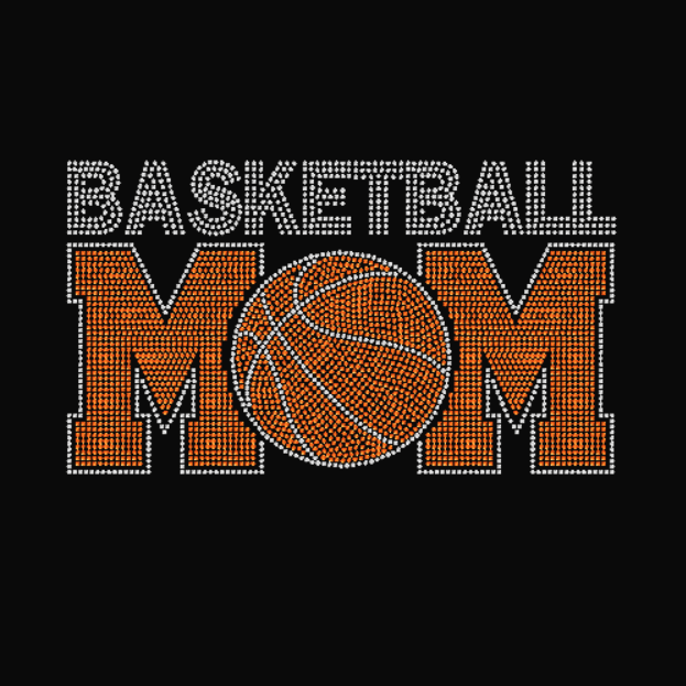 Basketball Mom in orange