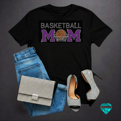 Basketball Mom Rhinestone Transfer