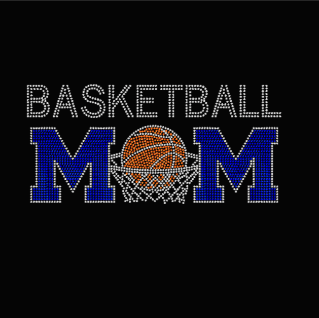 Basketball Mom Rhinestone Transfer