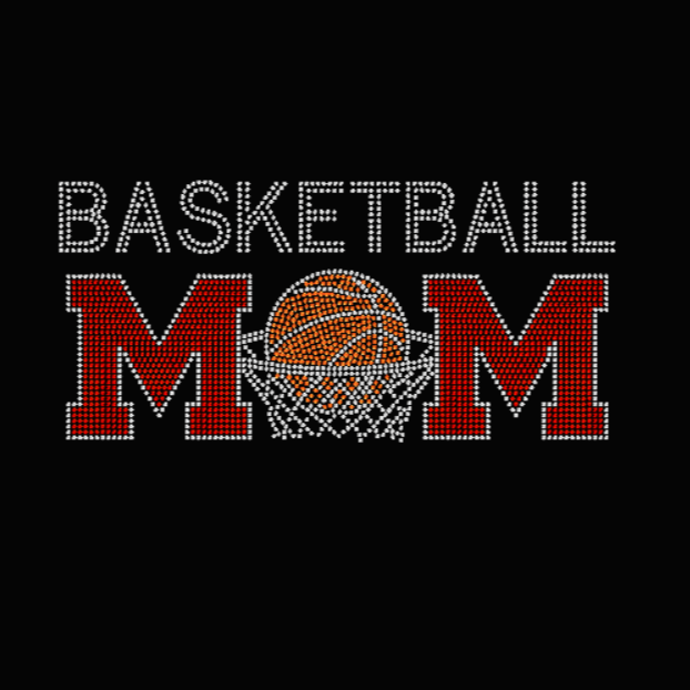 Basketball Mom Rhinestone Transfer