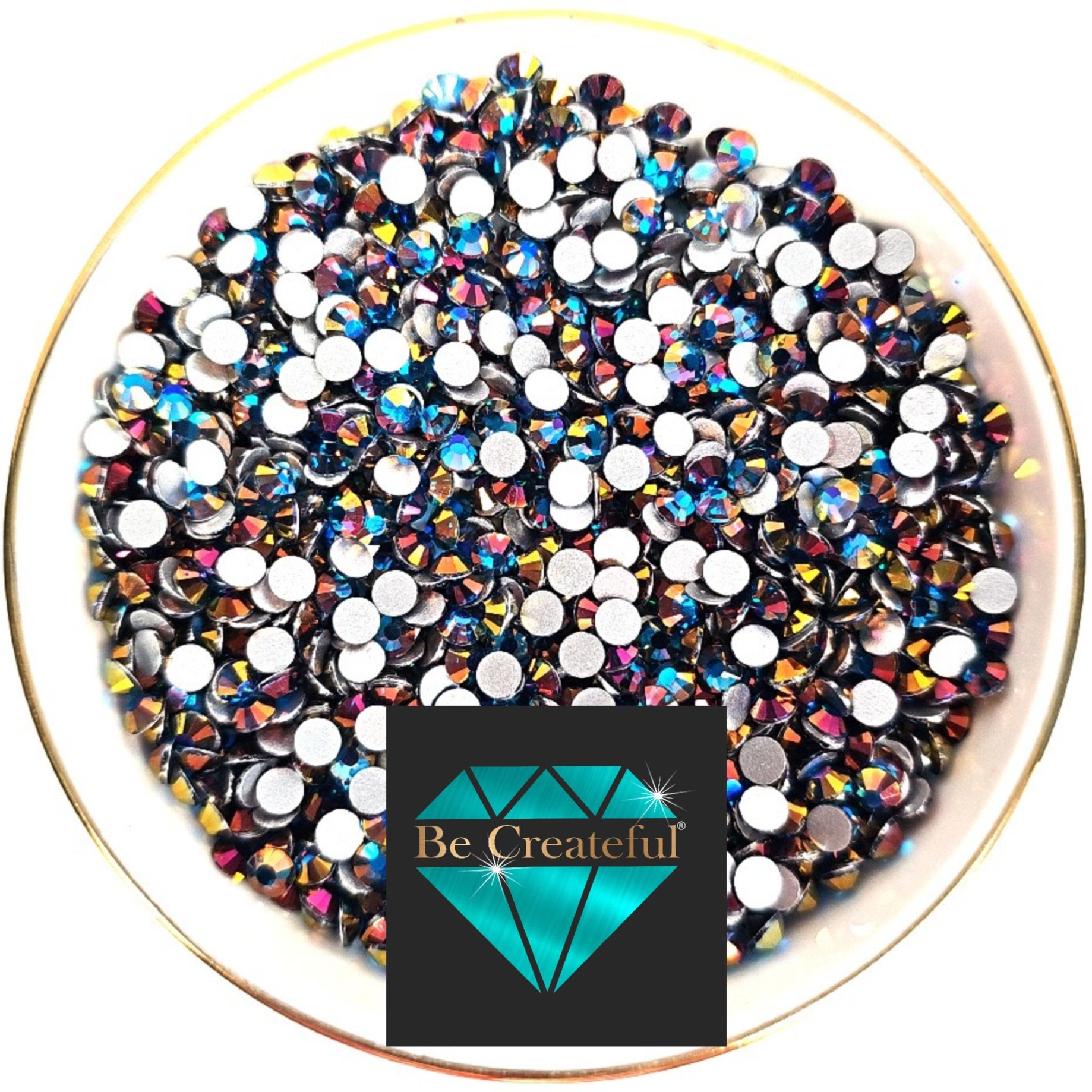 Flatback Mirage Blue Zircon Rhinestones