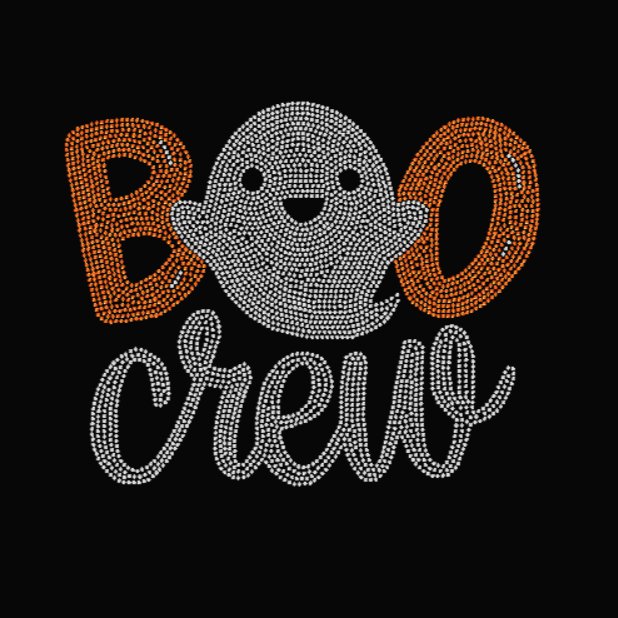 Boo Crew Rhinestone Transfer