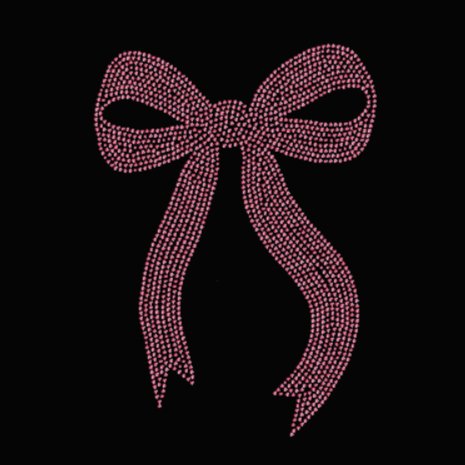 Pink Rhinestone Bow