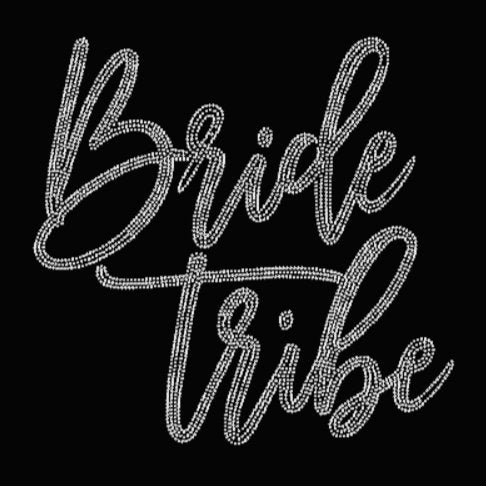 Bride Tribe Rhinestone Transfer - Wedding Party rhinestone design