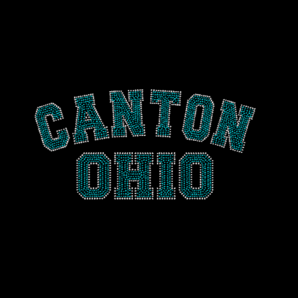 Ohio State Rhinestone Transfer Canton Ohio Curved Hotfix Rhinestone Transfer-LUXE rhinestone transfer ...