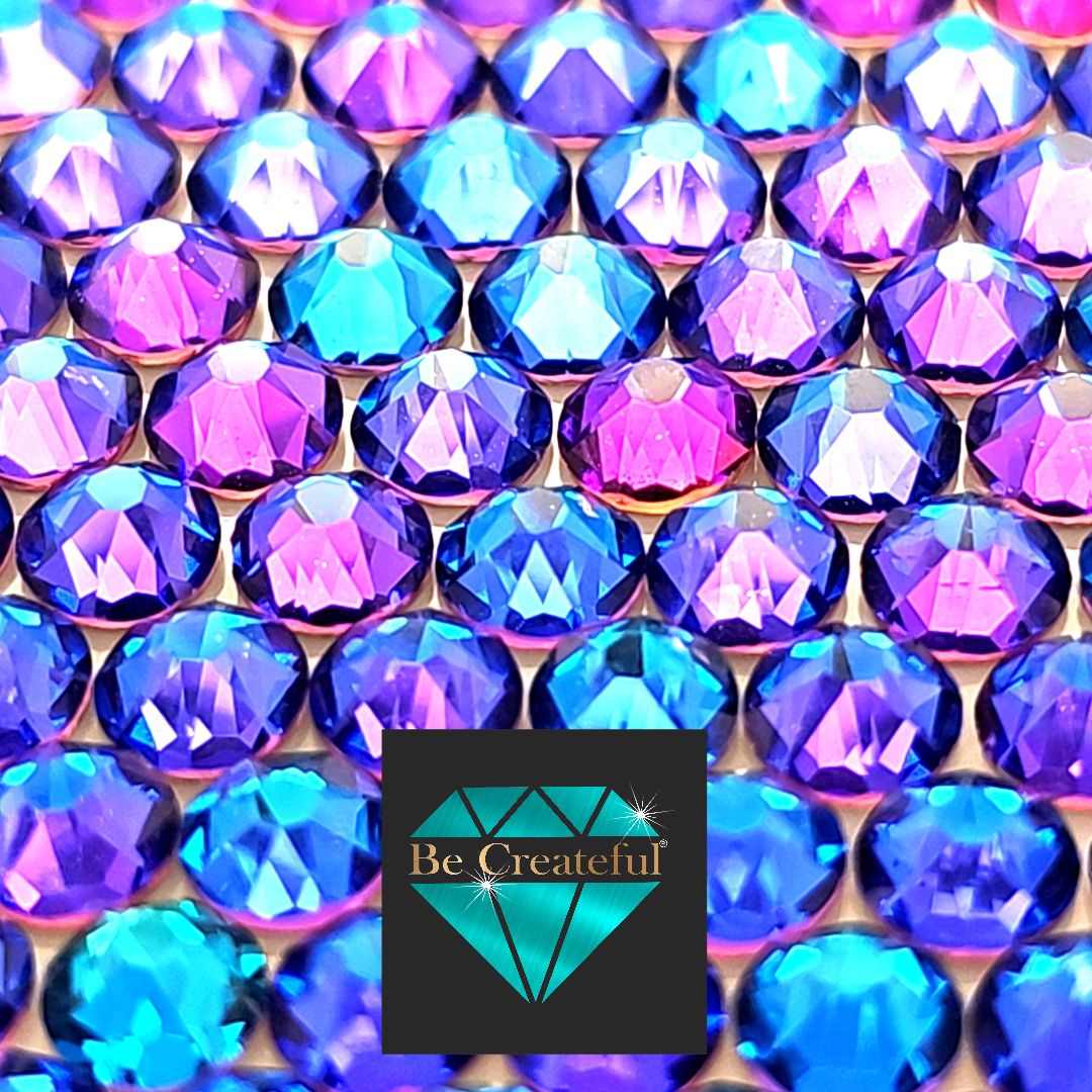 FLATBACK LUXE® Capri Shimmer Foil Glass Rhinestones - 5⭐rated – Be ...