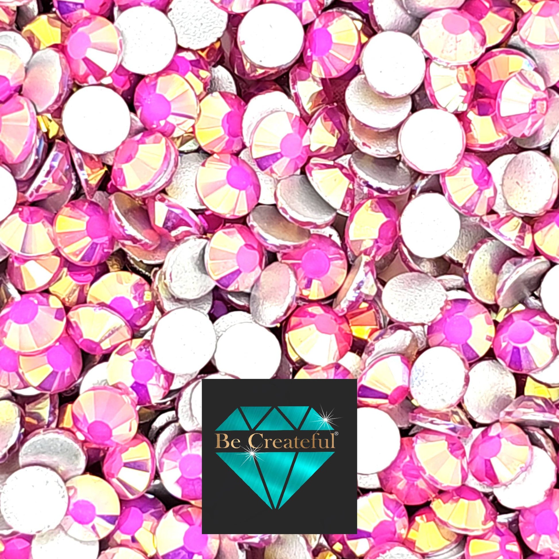 FLATBACK Caribbean Rose Flatback Rhinestones