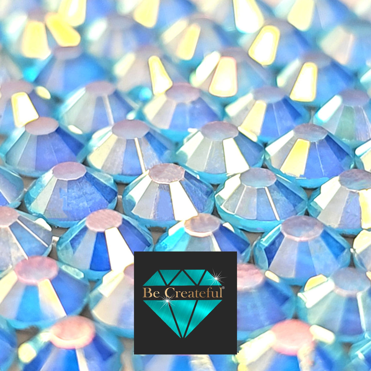 Small Blue Rhinestones Multi-Size Caribbean Blue Flatback Rhinestones - Amazing sparkle! – Be ...