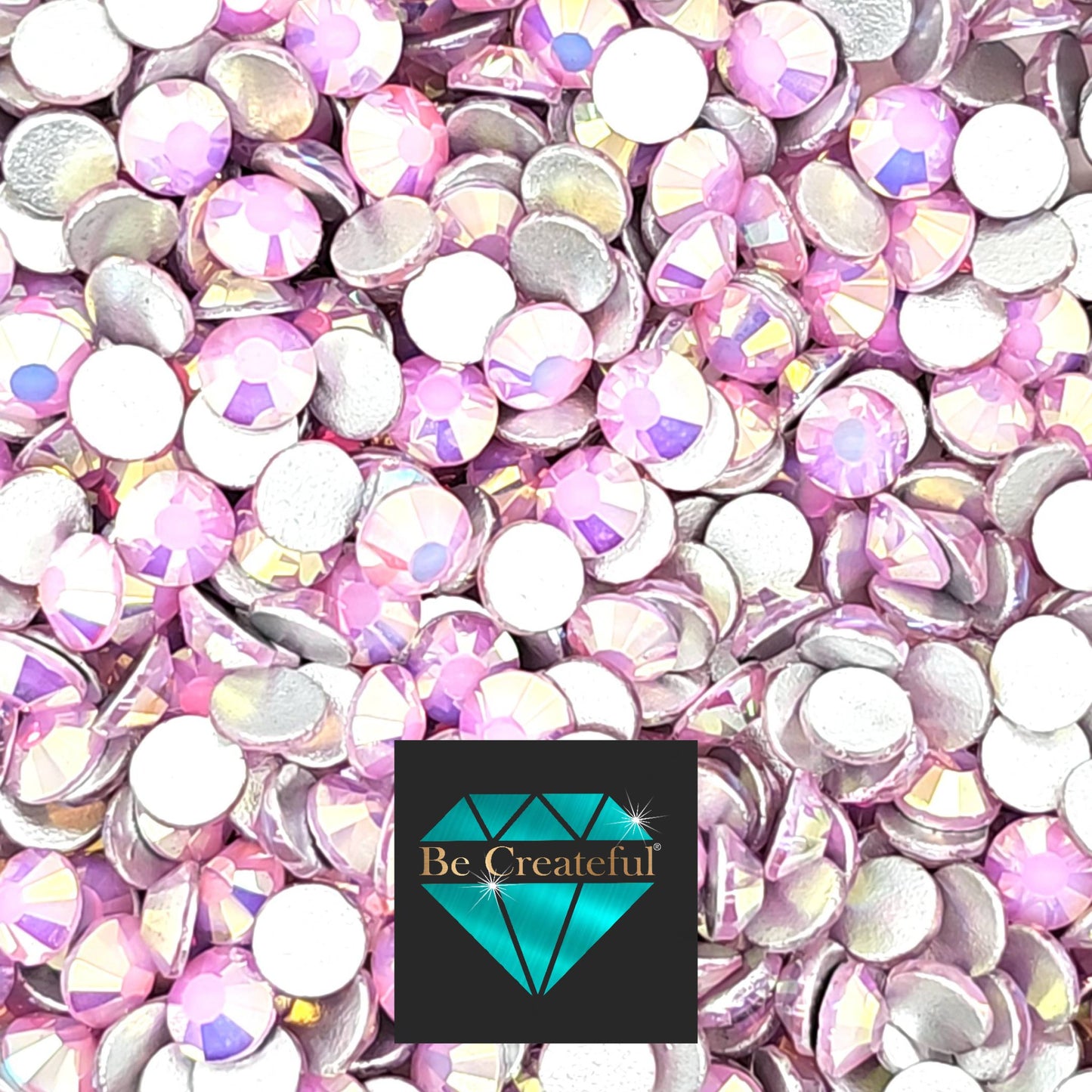 FLATBACK Caribbean Pink Flatback Rhinestones