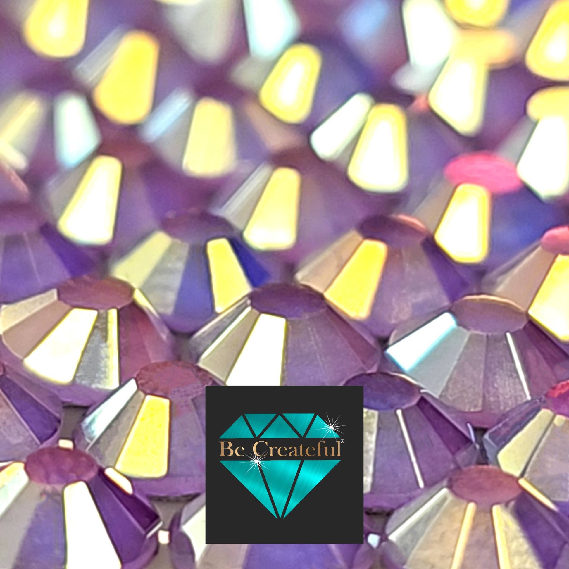 FLATBACK Caribbean Lavender Flatback Rhinestones