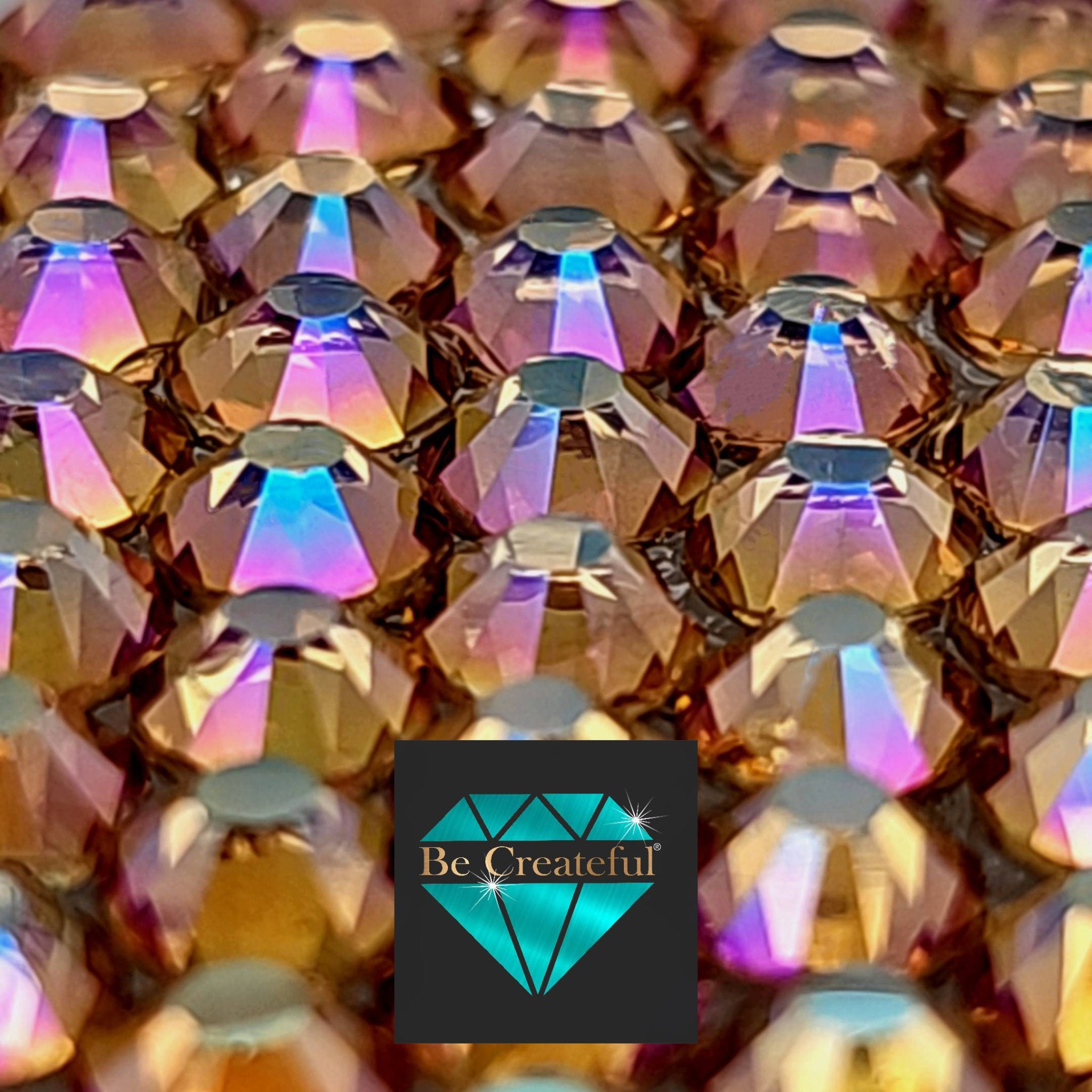 LUXE® Champagne AB Glass Hotfix Rhinestones - 5 Star Rated! – Be Createful