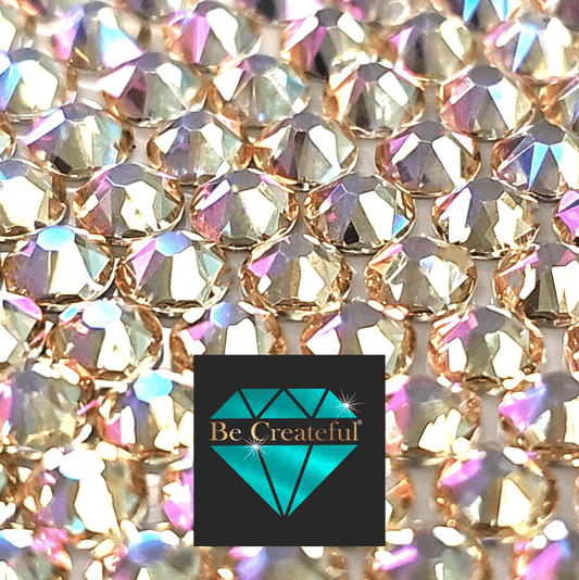 FLATBACK LUXE® Champagne Shimmer Rhinestones