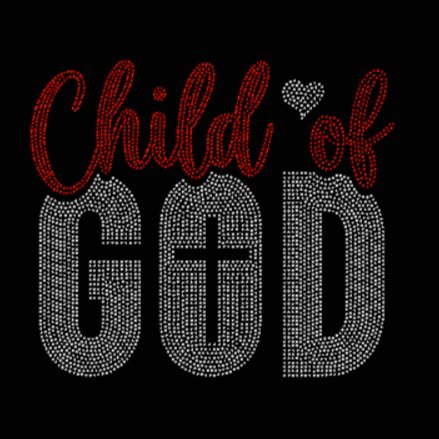 Child of God Rhinestone Transfer
