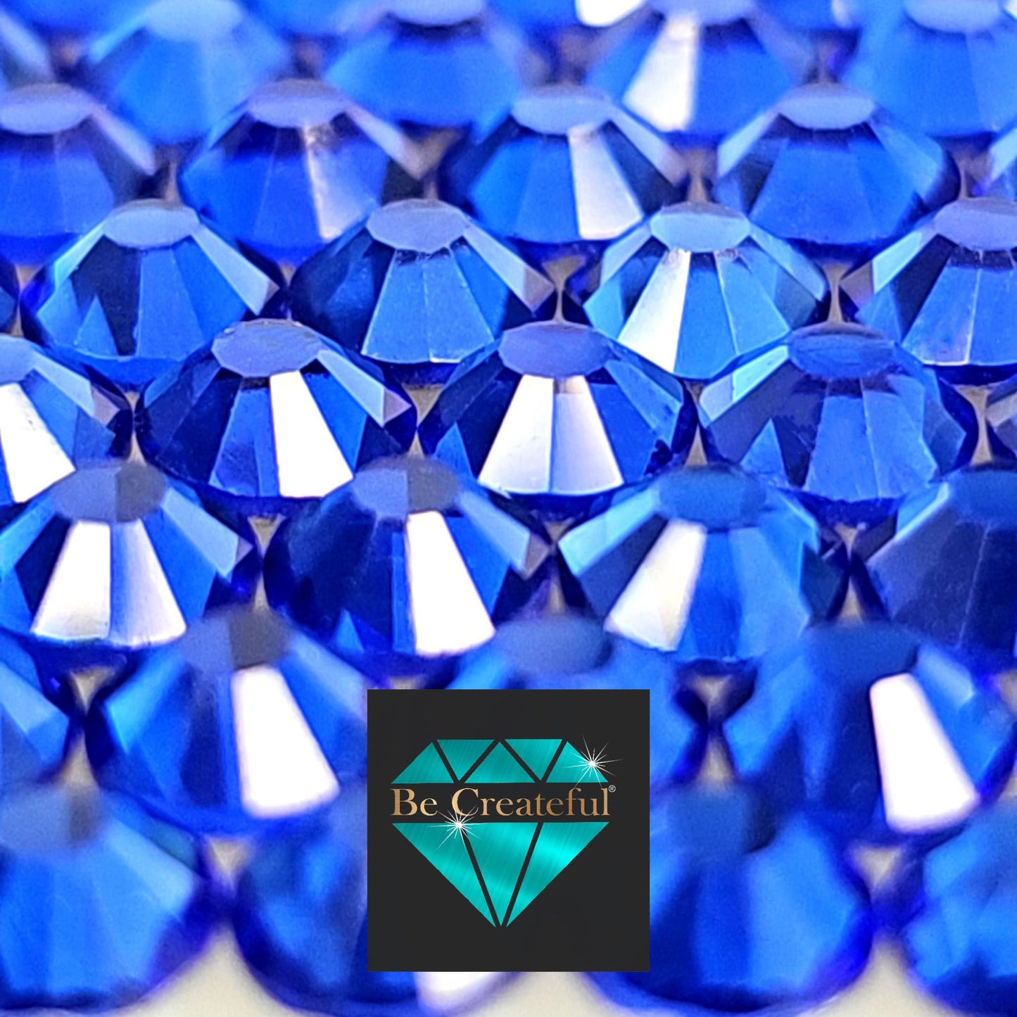 BULK Cobalt Glass FLATBACK Rhinestones