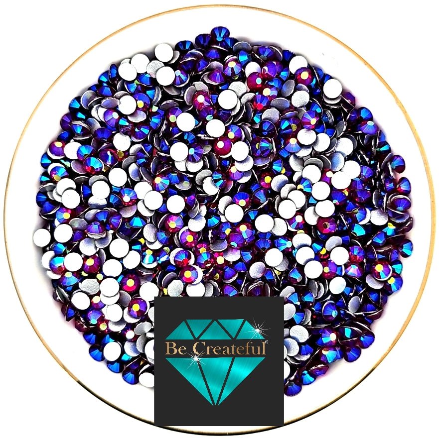 CLEARANCE Multi-Size Dark Siam AB Flatback Rhinestones