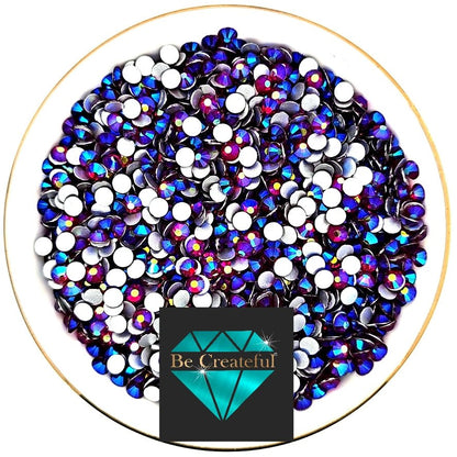 CLEARANCE Multi-Size Dark Siam AB Flatback Rhinestones