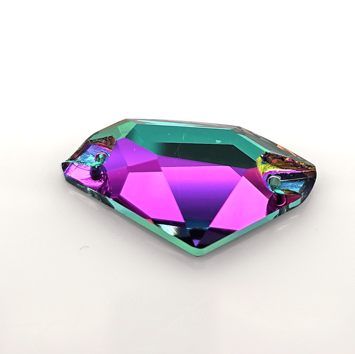 Volcano Emerald Galactic SHAPED Sew On Rhinestone