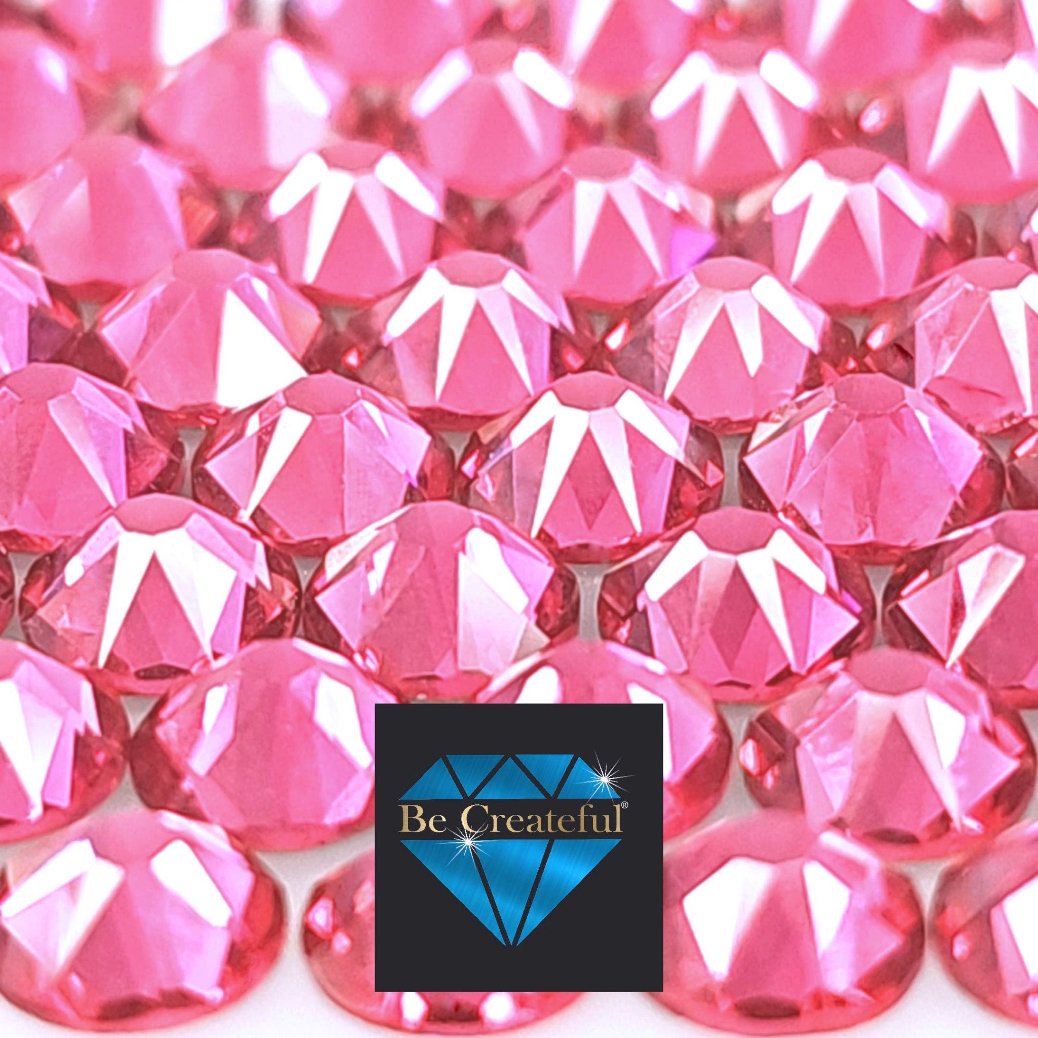 LUXE® Rose Foil Glass Flatback Rhinestones - 5⭐ reviews – Be Createful
