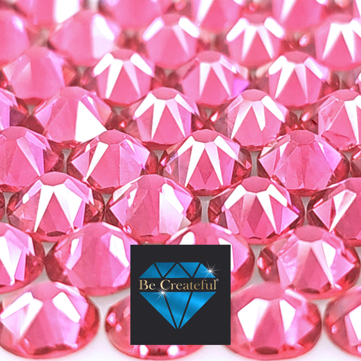 Dusty Rose Rhinestone LUXE® Rose Foil Glass Flatback Rhinestones - 5⭐ reviews – Be Createful
