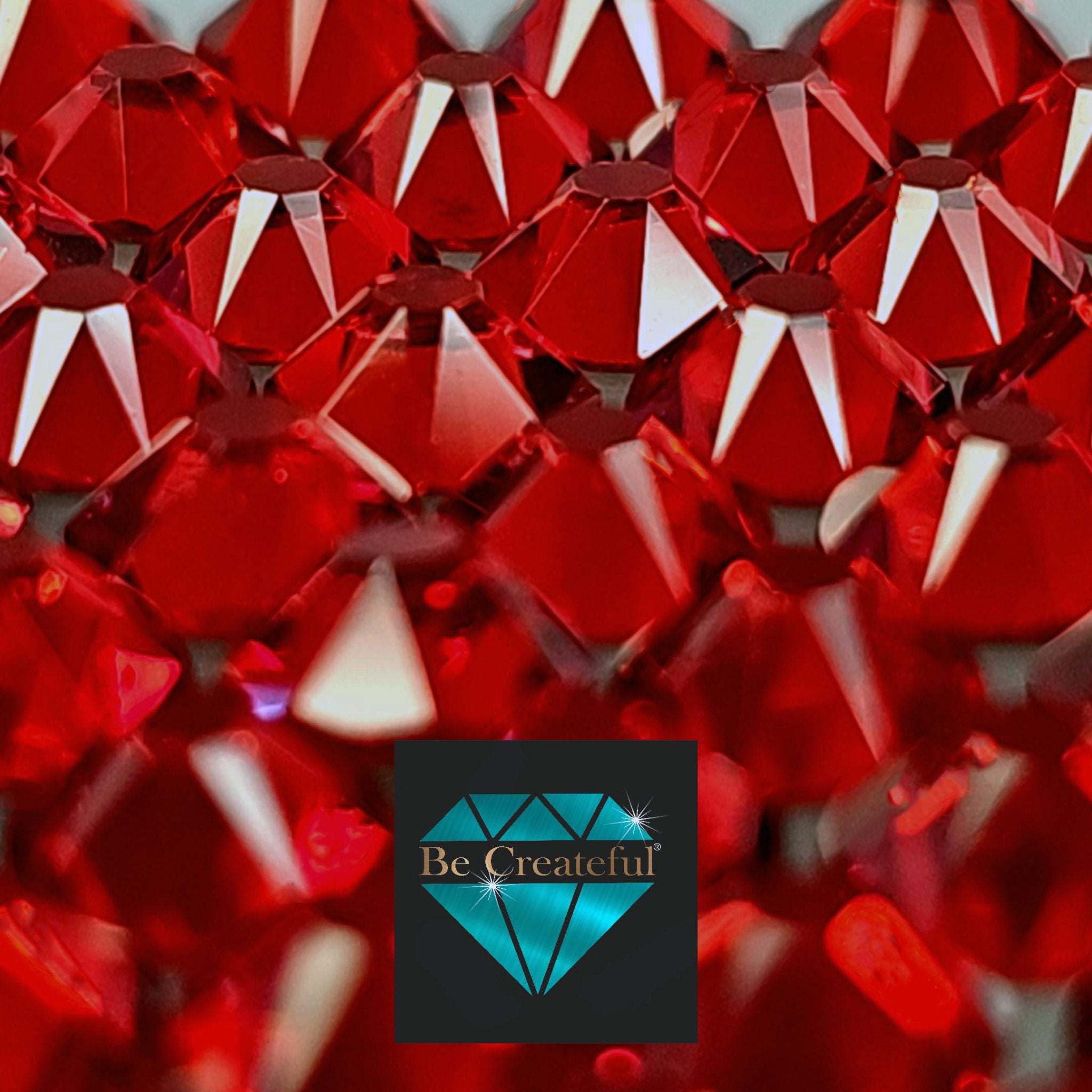 Bulk LUXE® Siam Red Flatback Rhinestones - 2088 Facet Rhinestone! 💎 ...