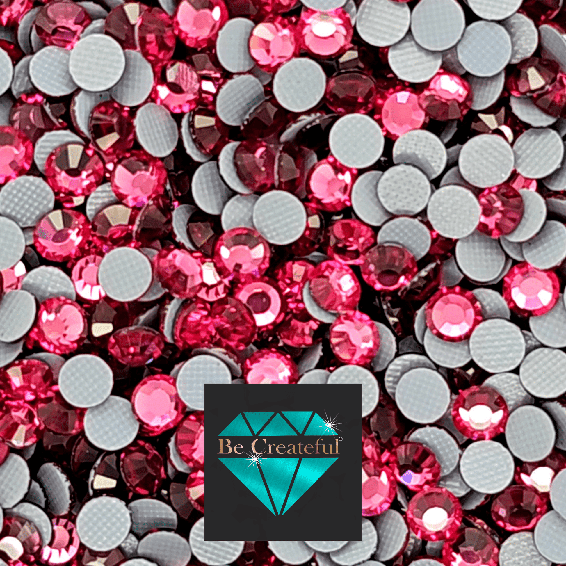 DMC Fuchsia Glass Hotfix Rhinestones - 5 Star Reviews! – Be Createful