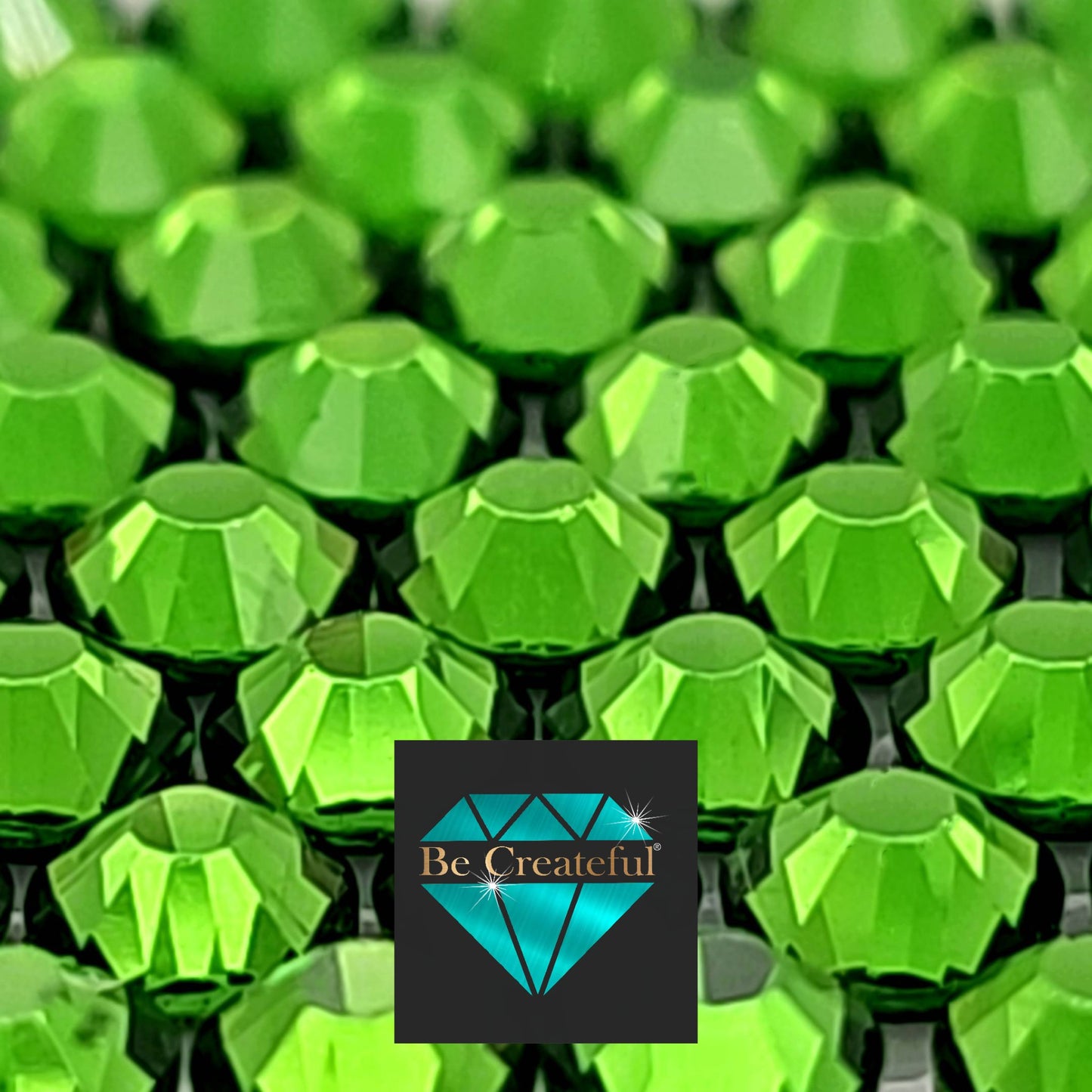 BULK LUXE® Green Apple HOTFIX Rhinestones