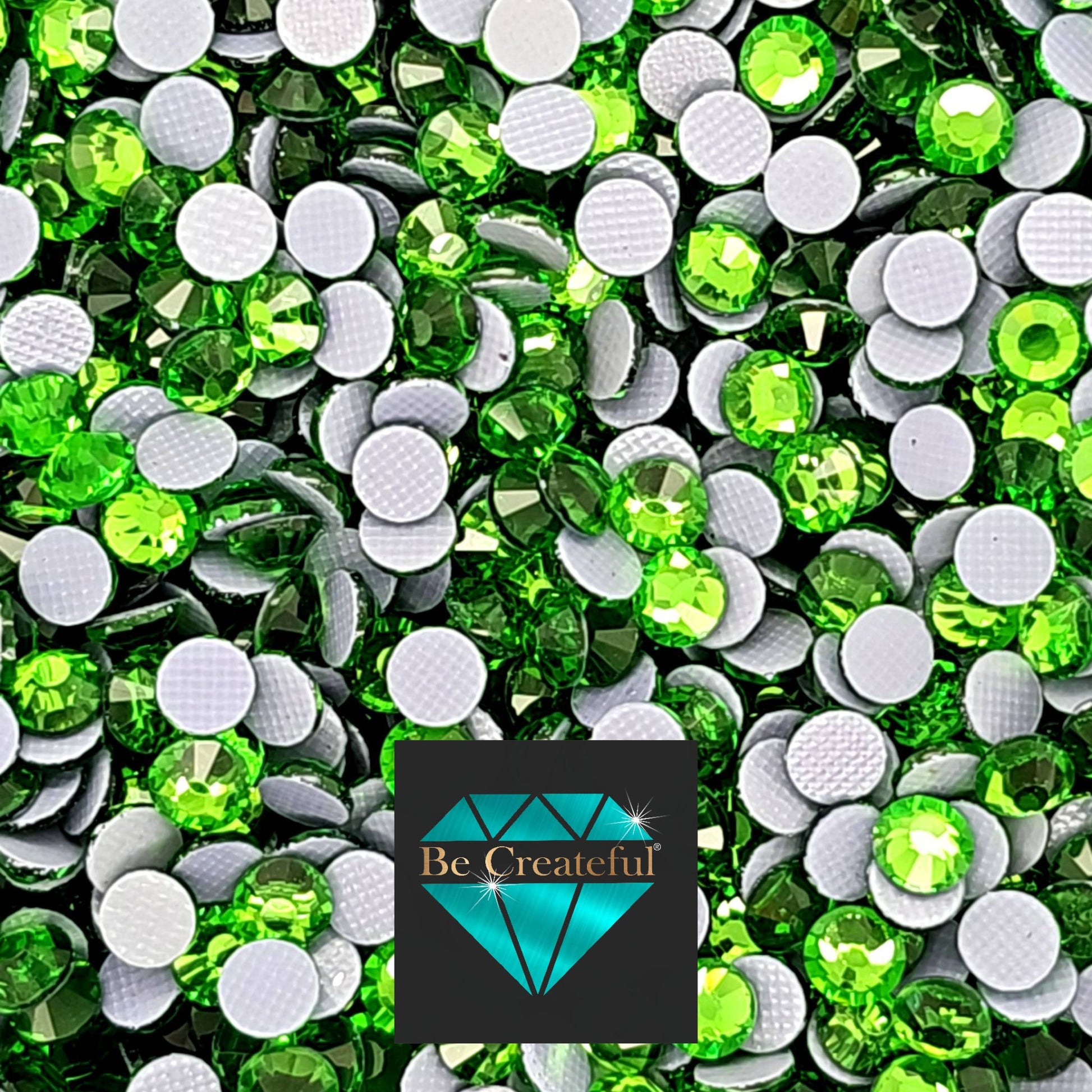 BULK LUXE® Green Apple HOTFIX Rhinestones