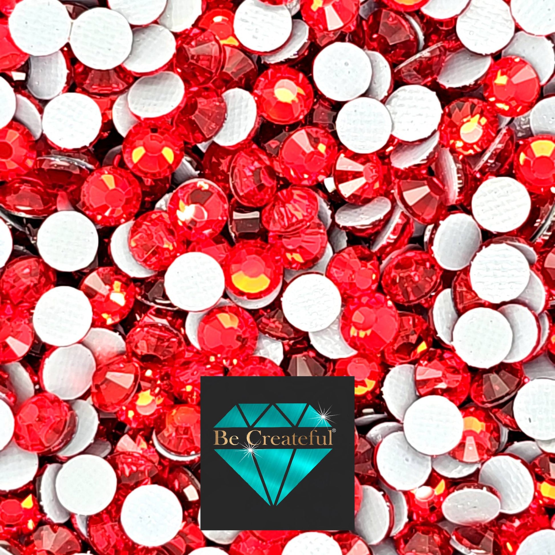 BULK LUXE® Light Siam Red HOTFIX Rhinestones