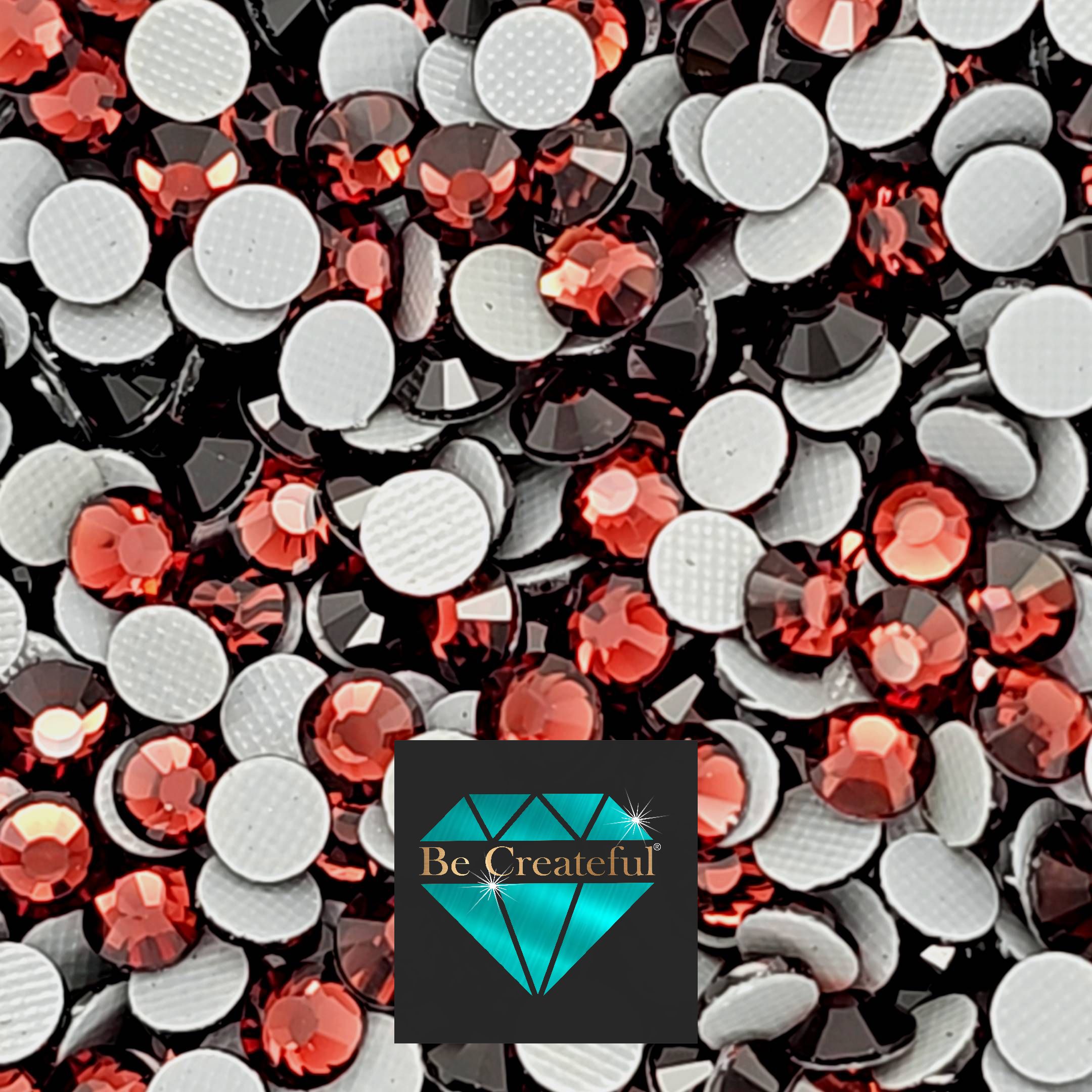 LUXE® Burgundy Hotfix Glass Rhinestones - Fast Shipping! – Be Createful