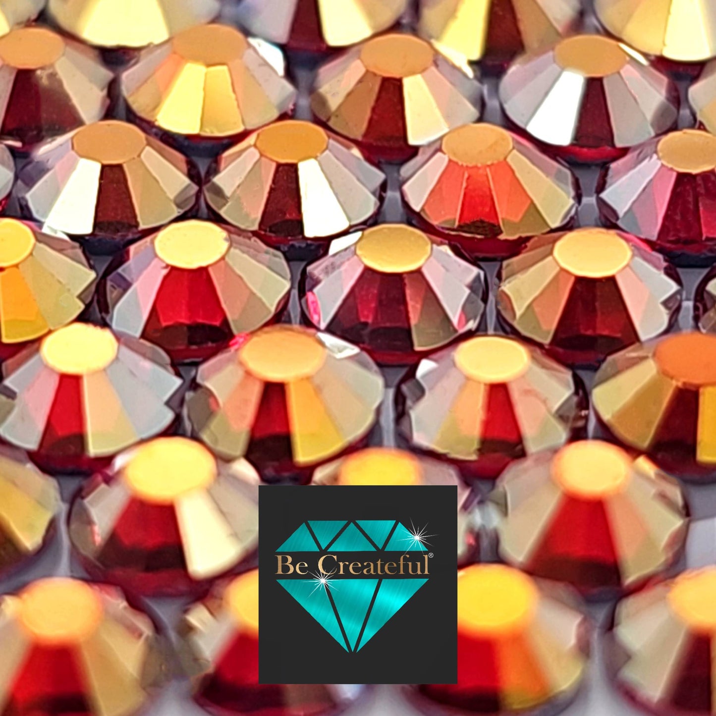 LUXE® Siam AB HOTFIX Rhinestones are high-quality glass rhinestones with intense sparkle and refraction.